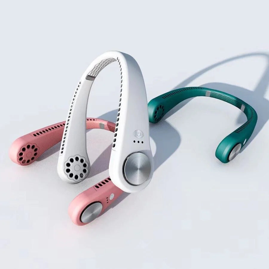Stay Cool Anywhere with the USB Portable Hanging Neck Fan - Your Personal Air Conditioner on the Go