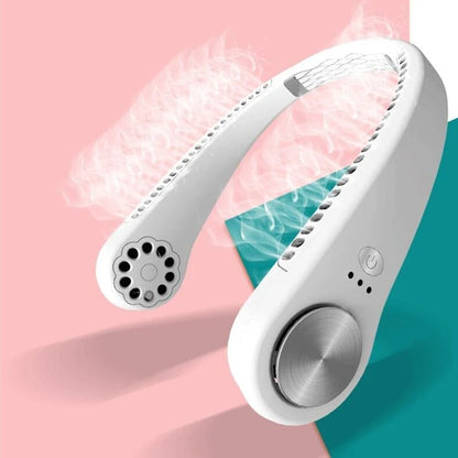Stay Cool Anywhere with the USB Portable Hanging Neck Fan - Your Personal Air Conditioner on the Go